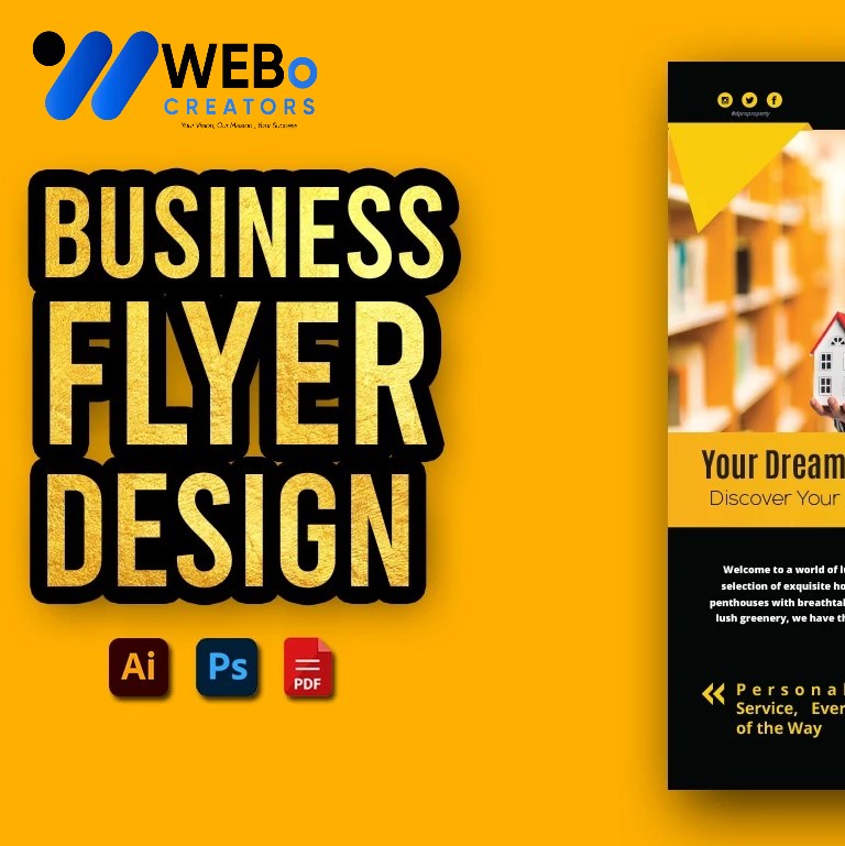 Creative Flyer Design for Moving Company in Phoenix | Flyer for Removals Services
